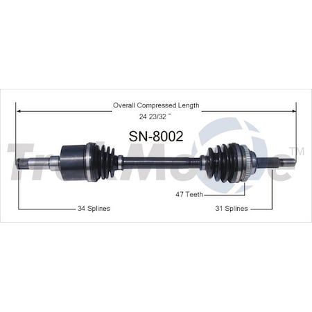 Cv Axle Shaft,Sn-8002